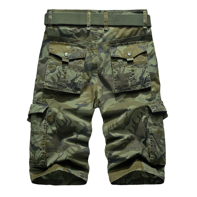 Camouflage Camo Cargo-Shorts Herren Herren Casual Shorts Männlich Lose Arbeitsshorts Mann Outdoor Wandern Kurze Hosen Übergröße