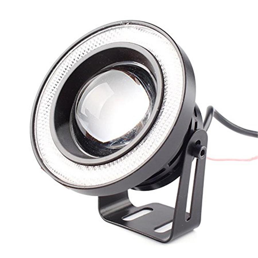 3.5" LED Car Fog Light White Angel Eyes Standlichtringe Driving Head Lamp 12V 2x