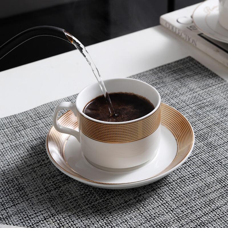 Shangqi Simple Ceramic Coffee Cup and Saucer Set