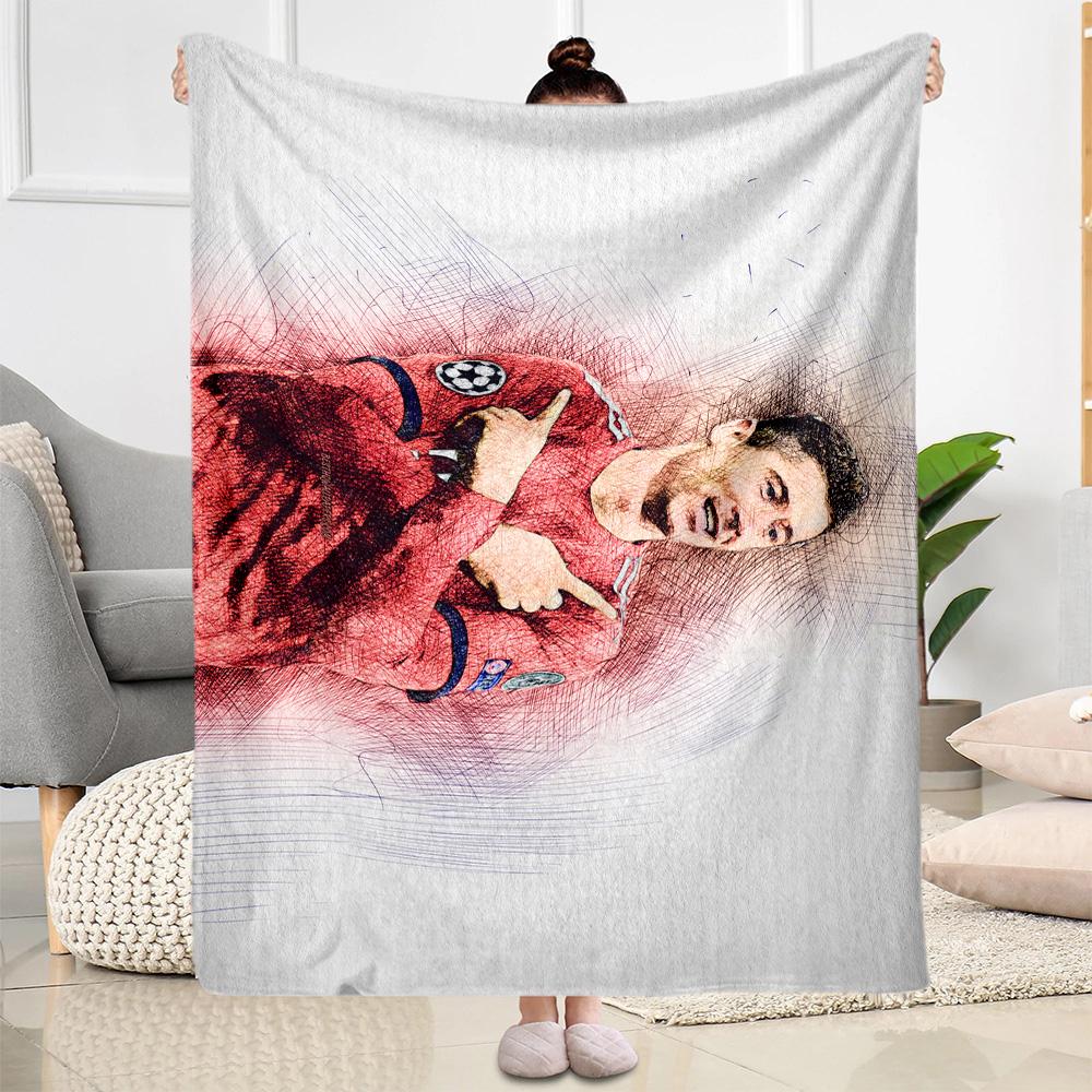 Polish Football Celebration Blanket Durable Comfort Suitable for Sofa Chair Livingroom for All Seasons Warmthful Decor Gift for Travel Home Birthdays