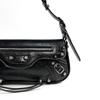 Retro Sweet Cool Women's Motorcycle-Style Baguette Shoulder Bag