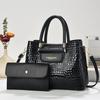2025 Crocodile Pattern Women's Crossbody Tote: Elegant, Fashionable Handbag for Commuting
