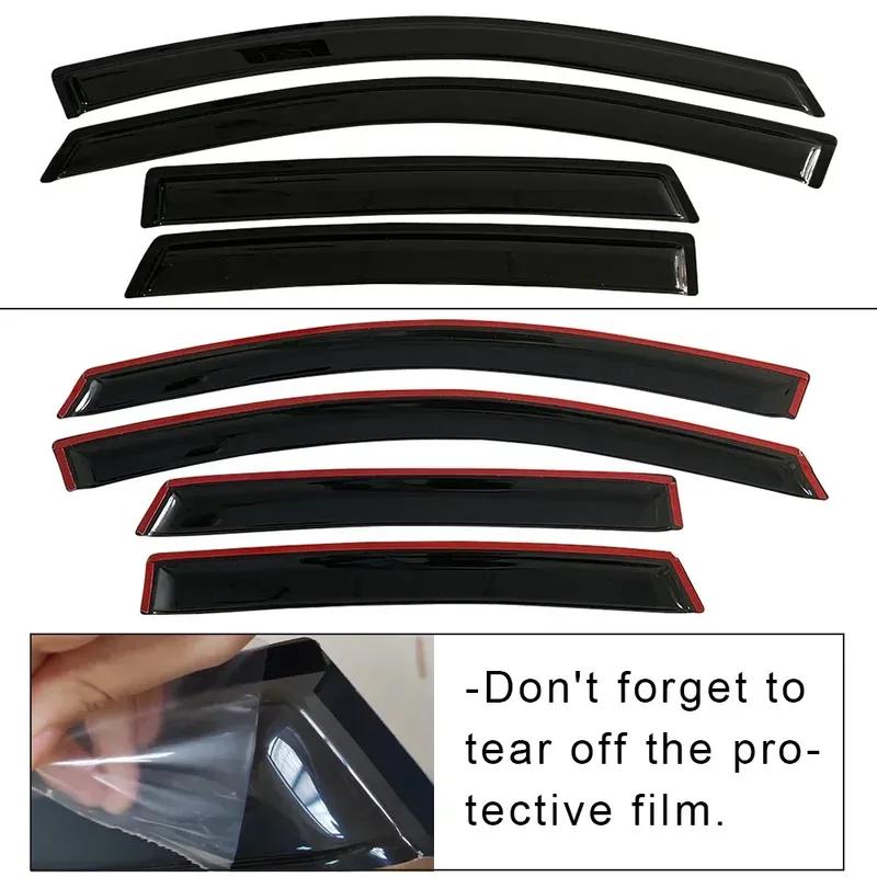 Window Visor for CADILLAC ESCALADE 2015 2016 2017 2018 2019 2020 GMT K2UL Weathershied Door Side Window Wind Sun Rain Guards