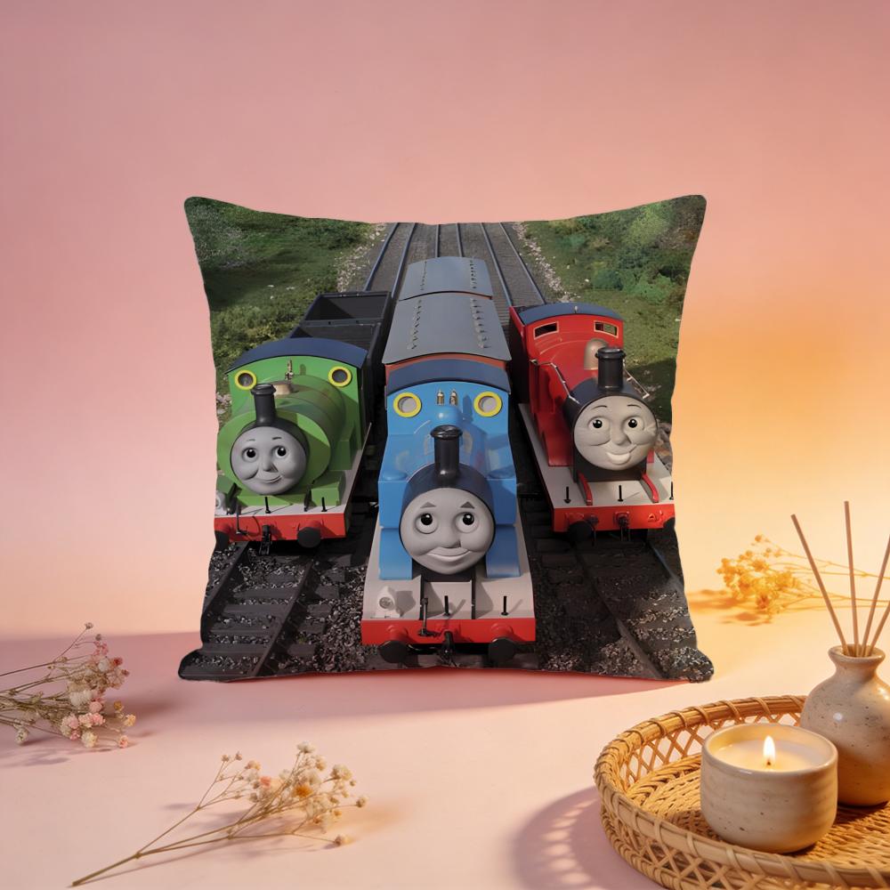 Popular Tthomas The Trained Cushion Cover Comfortable Durable Pillow Cover MultiScene for Home Office Car Sofa 30X30cm
