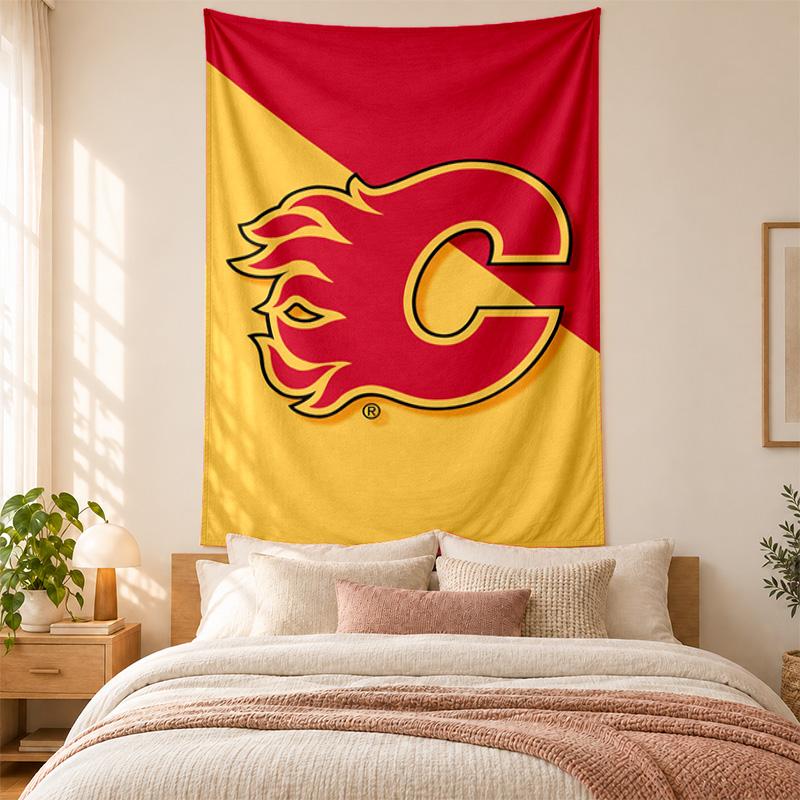 Calgary Flames Tapestry highquality for decorating living room bedroom dorm walls ideal as bedroom wallart orholiday gift