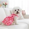 1 Pc Pet Summer Dress Cat & Dog Cute Floral Pattern Cool Skirt Valentine's Day and Wedding Dress
