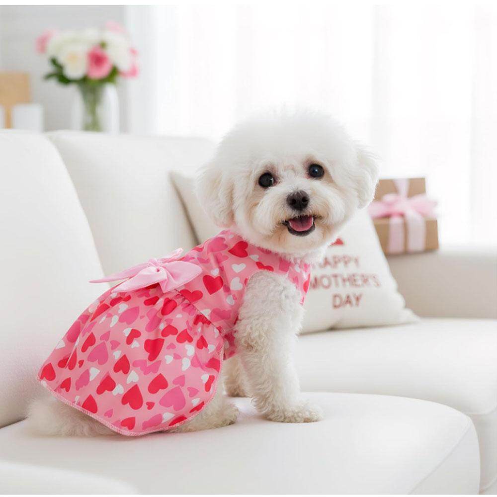 1 Pc Pet Summer Dress Cat & Dog Cute Floral Pattern Cool Skirt Valentine's Day and Wedding Dress