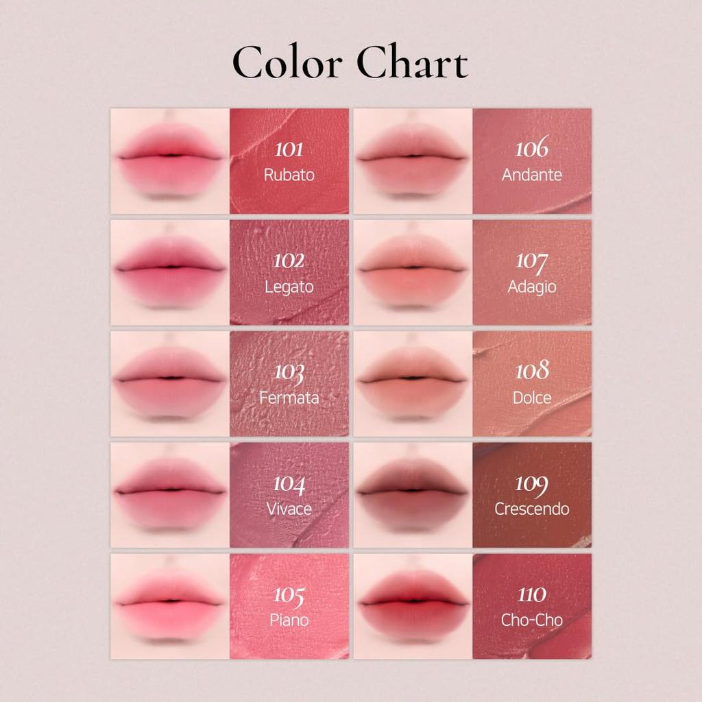 Madame Butterfly Collection Blurring Lip Veil Korean Cosmetics [Dinto Official] (101-110) (#103 Fermata, Regular)