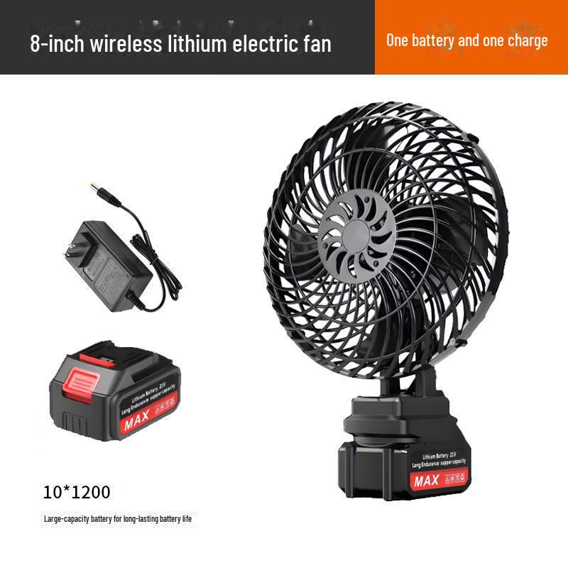 High-Power Portable Industrial Lithium Electric Fan for Home and Car