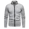 2026 Men New Light Weight Winter Sweater Stand Collar Zipped Cardigan Sweater T Shirt