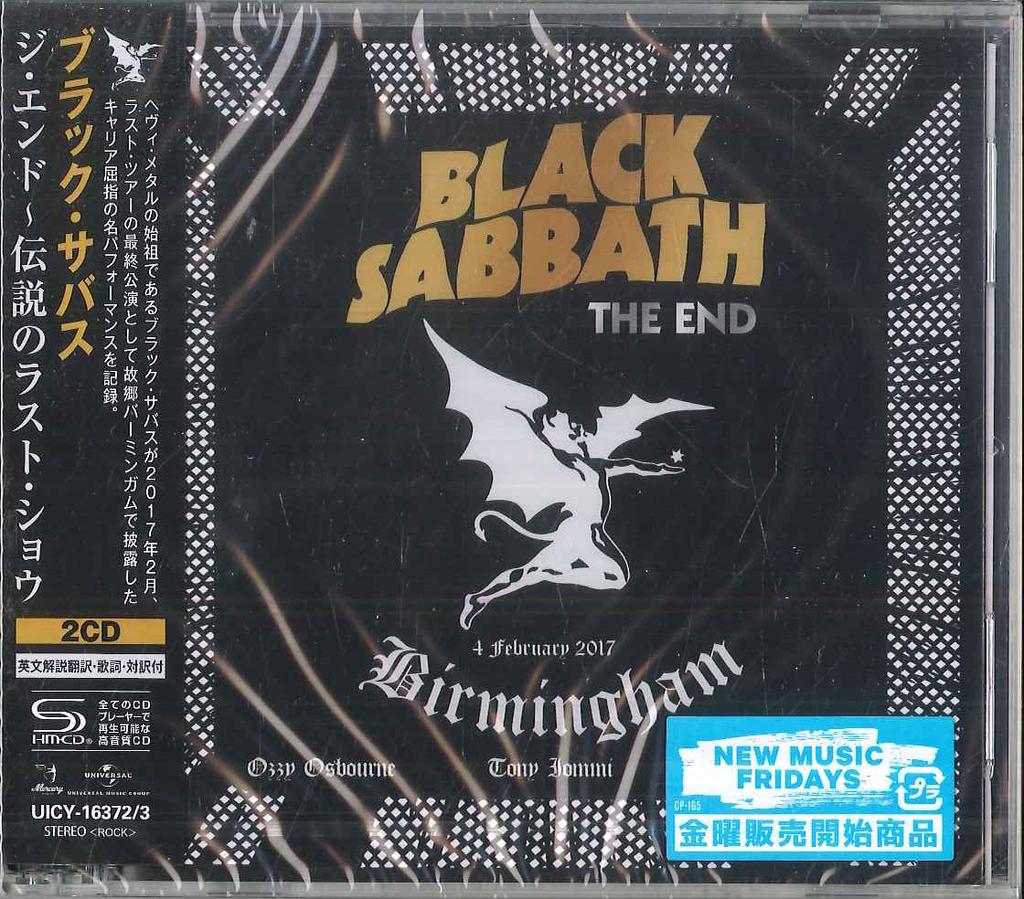 CD BLACK SABBATH End 4 February 2017 Birmingham UICY16372 UNIVERSAL MUSIC 2025 Japan Obi Metal