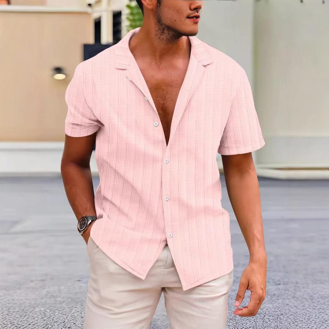 

2026 New Men s Zipper Short-sleeved T-shirt, Polo Shirt, Men s T-shirt, Breathable and Casual Short-sleeved M