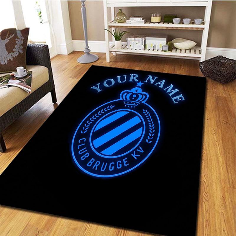 Club Brugge KV Custom Name Carpet Rug for Living Room Bedroom Home Sofa Decoration,Kids Play Non-slip Floor Mat