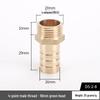 Copper Ball Valve with Double Internal Thread, 6-Point Thread Barb Quick Connect, and Long Handle Pneumatic Air Pump Valve Switch.