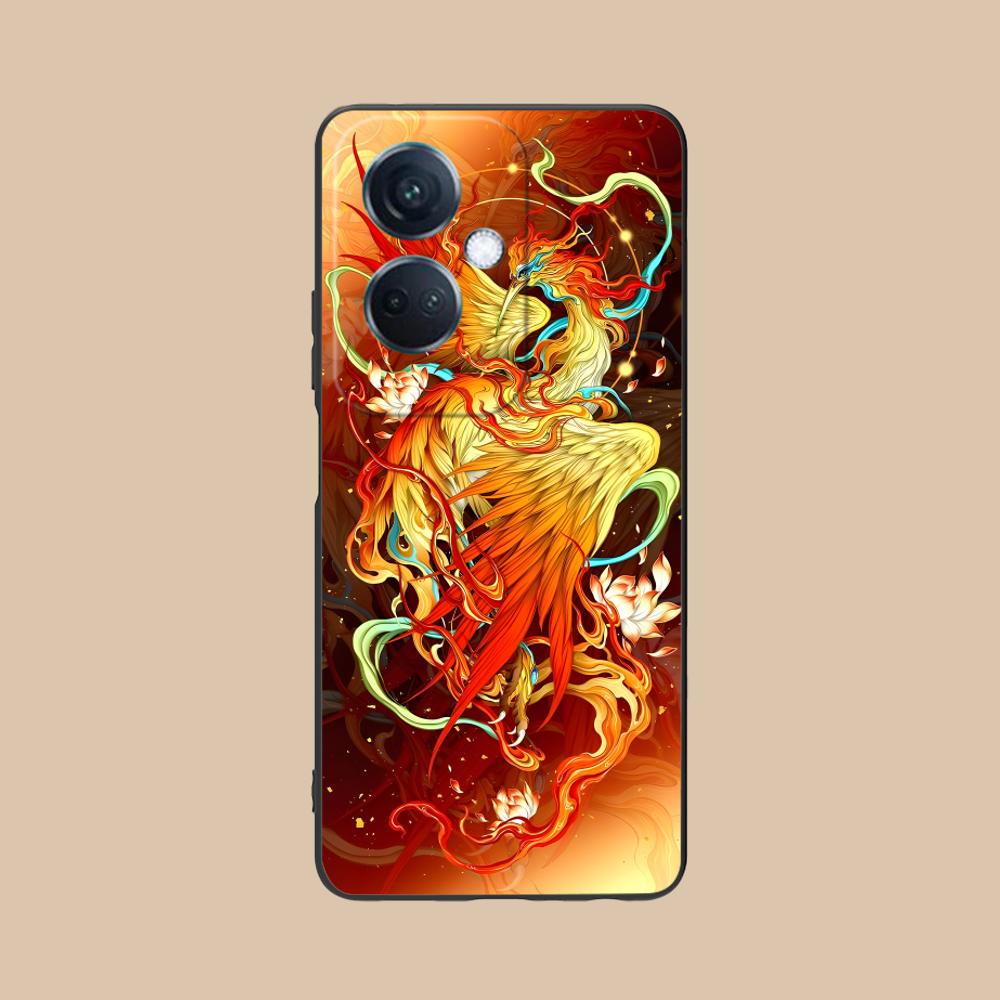 Luxury Phoenix Mobile Cell Phone Case for OPPO Find X9 X8 X7 X6 X5 X3 X2 Plus s Pro Ultra Lite Colorful Printing Cover Pretty