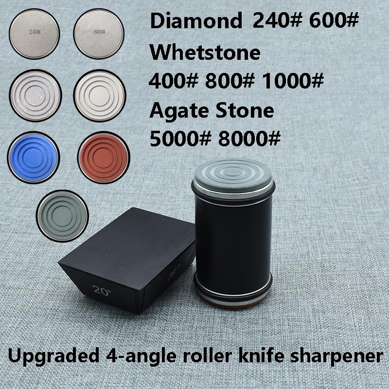 Rolling Knife Sharpener Kitchen Magnetic Roller Professional System Tool  Whetstone Upgraded 4-angle Roller Knife Sharpener Hot