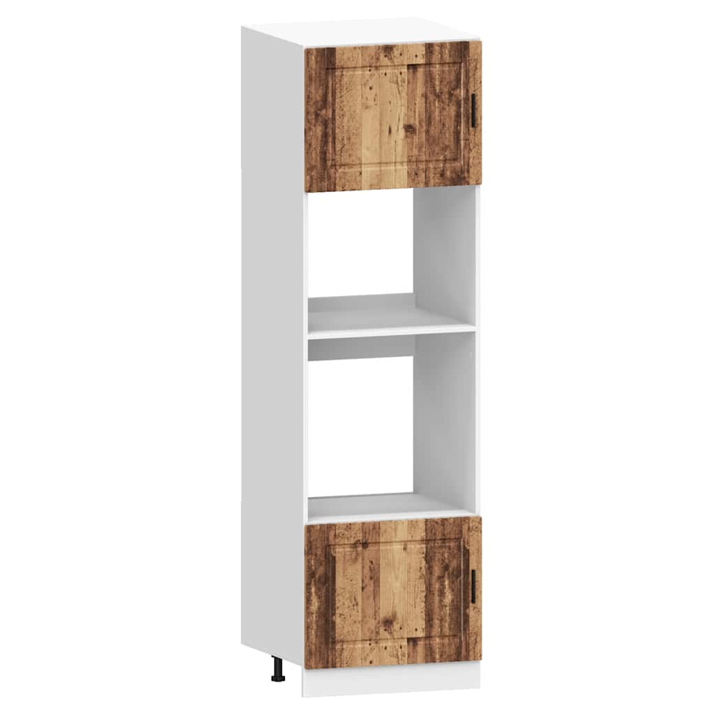 Vidaxl Kitchen Cabinet Set, Squid, 7-Piece, Old Wood