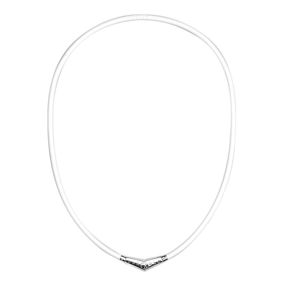 

[BANDEL] Limited Edition Titanium Rubber Necklace (White x Silver) 45cm White x Silver 45cm