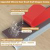 39" Length Door Seal Strip Brush Design Door Draft Stopper Under Door Gap Filler  Universal Fit