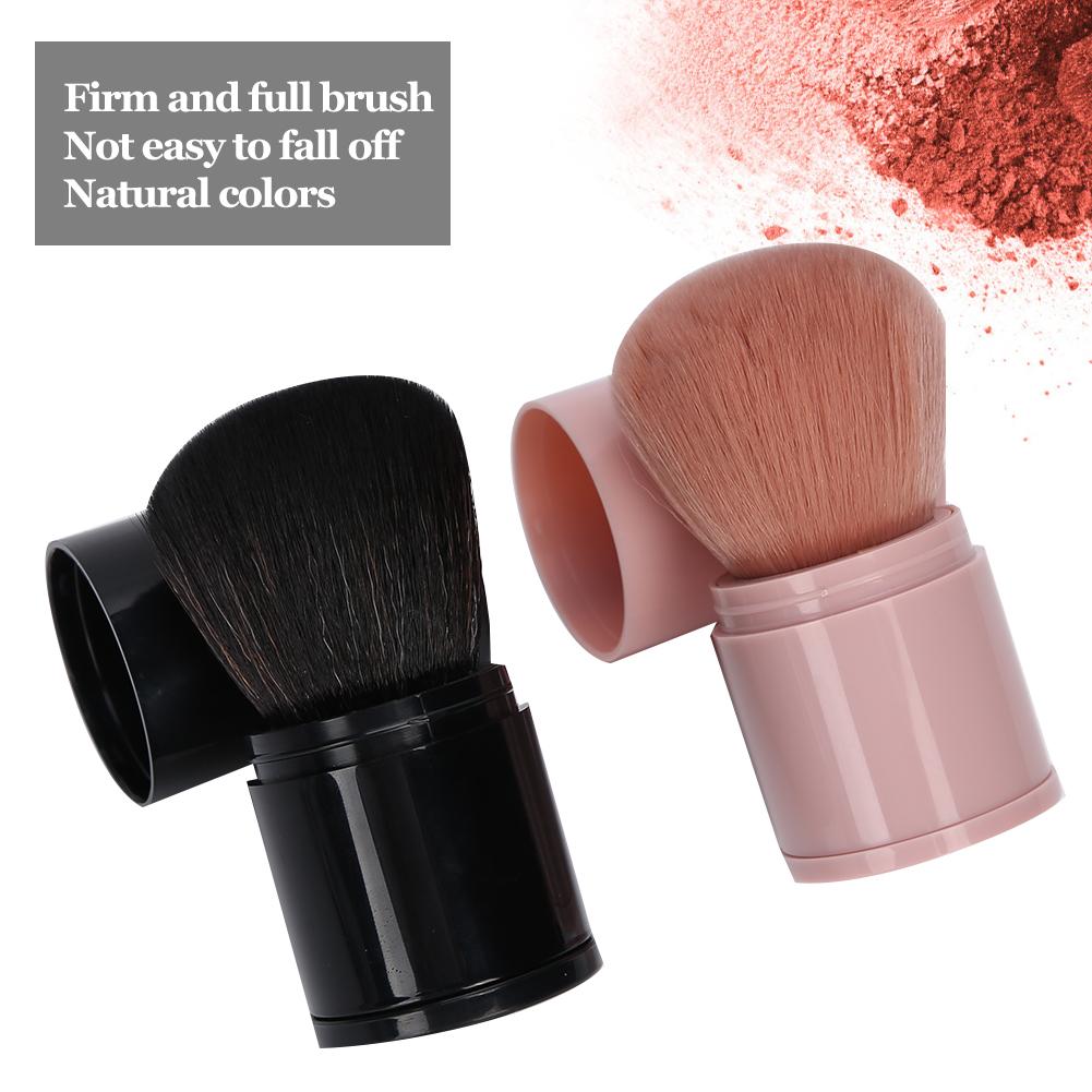 2Pcs Powder Blush Brush Professional Retractable Contour Powder Face Brush Loose Powder Brush