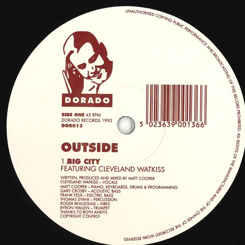 

12-дюймовая пластинка СНАРУЖИ - Большой город / Ruffneck Radio DOR013 DORADO 1993 Неизвестно Танцевальная и Электронная Б/У