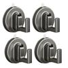 1/2/4/6Pcs Suction Cup Hooks No Drill Suction Towel Holder Multifunctional Glass Door Hooks Bathroom Hanging Hooks