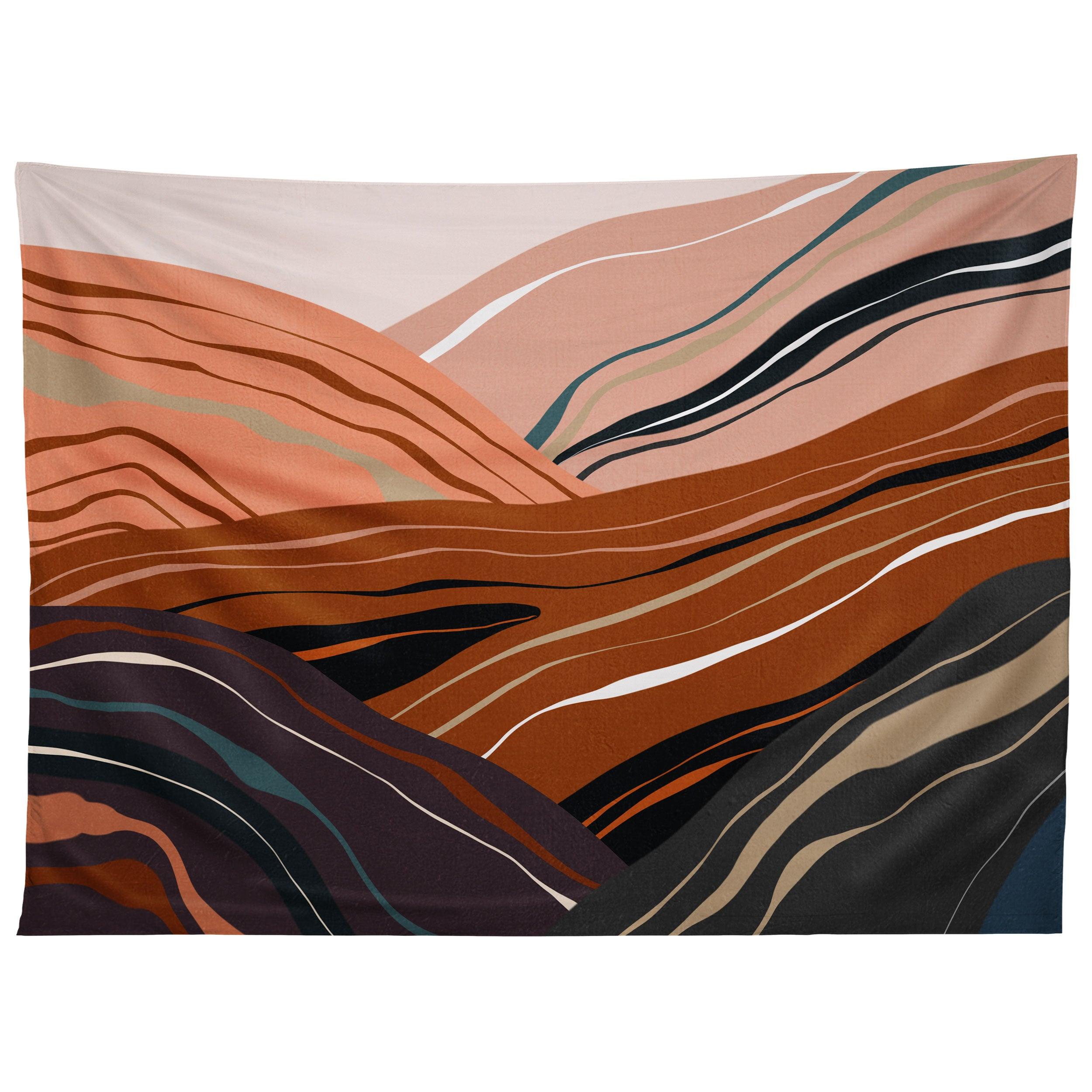 MINERAL INSPIRED LANDSCAPES 3 tapestry 75x100
