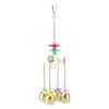 Durable Durable Metal Parrot Swing Toy Sweet Sound Bell Design Hanging Ring Toy Climbing Ring Bird Chewing Toy For Parakeet