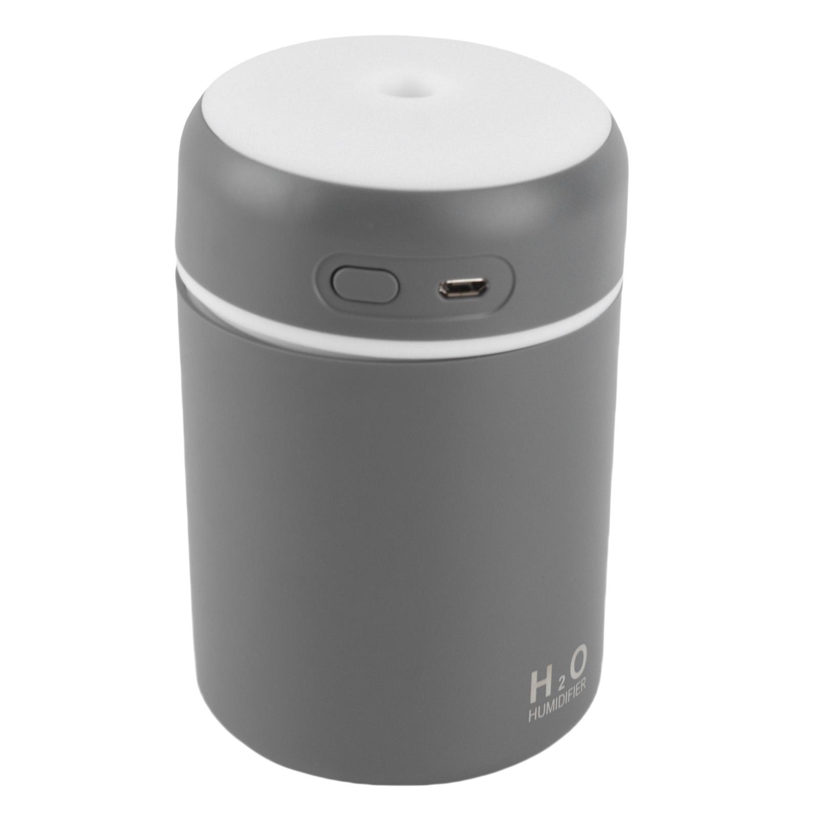 

USB Mini Humidifier for Car Colorful Lighting Portable Car Air Freshener Mute Diffuser Humidifier Grey серый