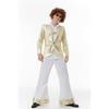 Halloweenový kostým Elvis Presley s parukou Retro Hip Hop Pro jevištní vystoupení