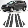 6pcs Carbon Fiber Car Window Pillar Posts Trim Cover Fit For Chevrolet Captiva Sport 2006-2010 Car Stickers