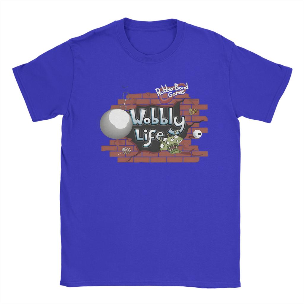 Funny Game Wobblys Life T Shirt for Unisex Women Cotton Vintage TShirt Crew Neck white ink Tee Shirt Short Sleeve Tops New Arrival