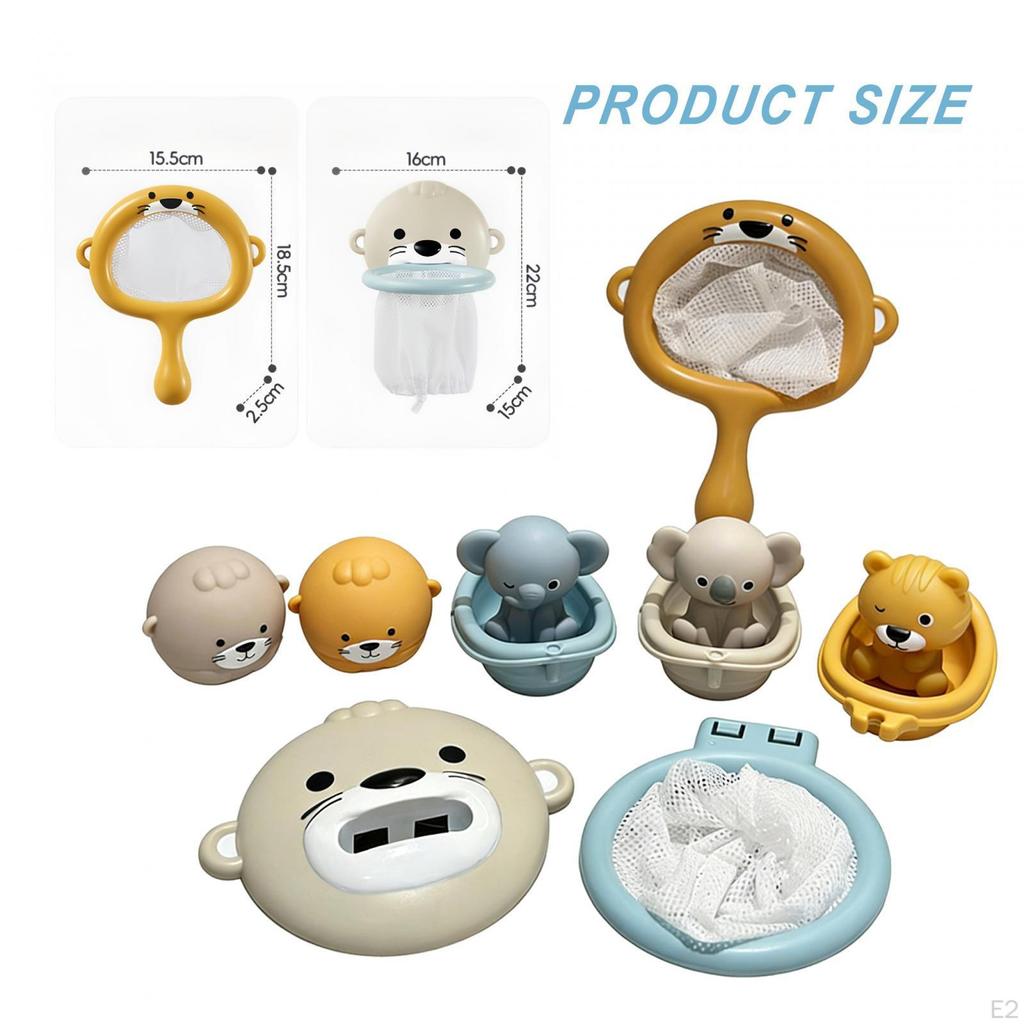 Otter Bath Toys Educational with Playset Shower Bathtub Floating Toy for Kids