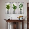 3 stycken krukväxter väggdekaler bakgrundsdekoration DIY gröna dekaler för barnrum