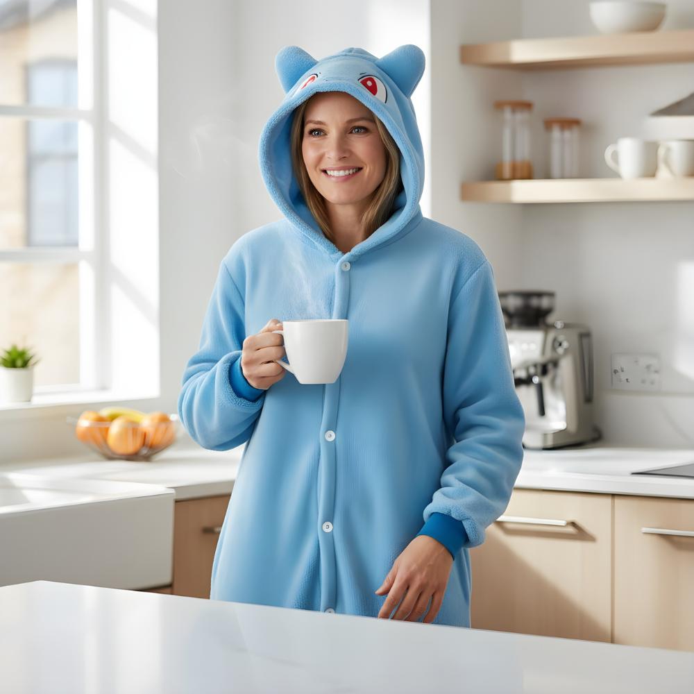 Piżama Onesie Kigurumi Kostium Przebranie Pokemon Bulbasaur S: 145 - 155Cm