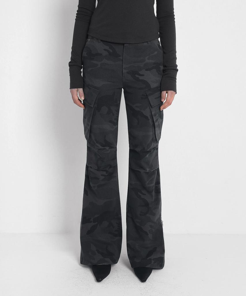 Saendeulig Bootcut Camo Cargo Pants_Charcoal