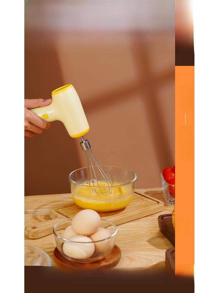 Mini-Hand-Eierschläger, kabellos, elektrisch: Automatischer Sahnequirl zum Backen