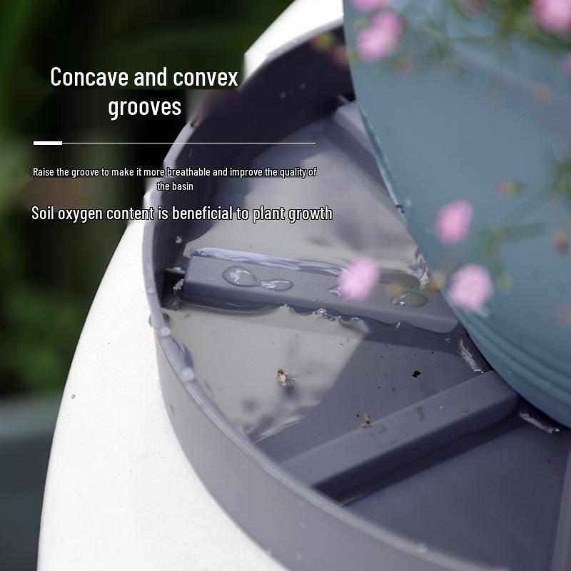Round Plastic Flower Pot Water Collector Tray