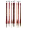 Rosewood Multi-Style Calligraphy Brush Set: Bristle, Wolf, Sheep Hair; Seal, Clerical, Running Script; Ou, Liu, Yan, Zhao Styles.