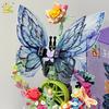 Non-Toxic 630Pcs Moc Butterfly Music Box Model Building Block Flower Brick Construction Toy For Children Desk Home Decoration