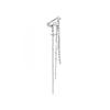 Spring Dawn Geometric Tile Chain Long Ear Cuff