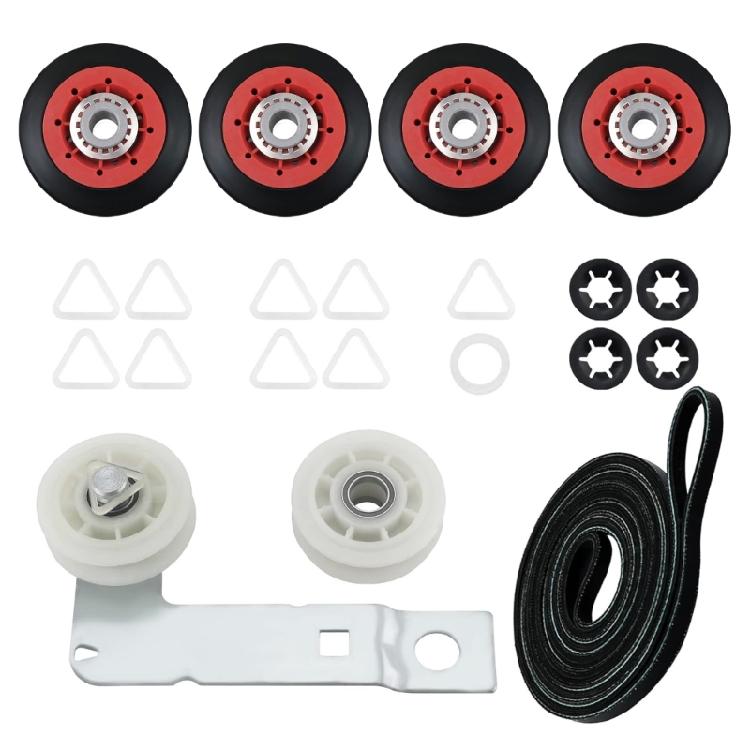 

Dryer Accessory 4392067 Dryer Repair Kits with W10837240 Idler Pulley Assembly and Drum Support Rollers Easy to Install 1