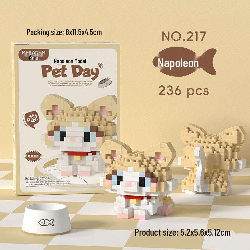 Children's Educational Building Blocks for Pets: Suitable for Dogs, Cats, Bichon Frise, Corgi; Compatible with Lego; Perfect for Children's Day