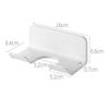 Hair Dryer Holder Wall Mounted Hair Straightener Dryer Hair Stand Bathroom Organizer Shelves Self Adhesive Plastic Storage Rack