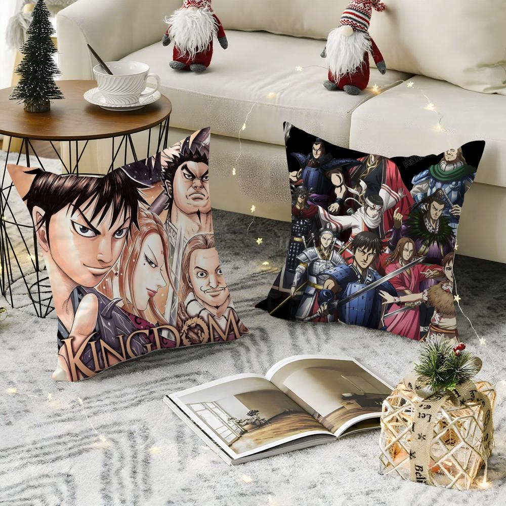 Comic Cartoon Kingdom K-Kingudamu 2 Pillow Case Natural Linen Pillow Case Double-Sided Decor Sofa Pillowcase Home Decor