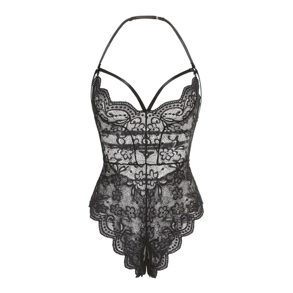 Xian Yi Sexy Lingerie Women's Lace Onesie Open Pajamas Passion Tight Clothes Seduction Uniform 423