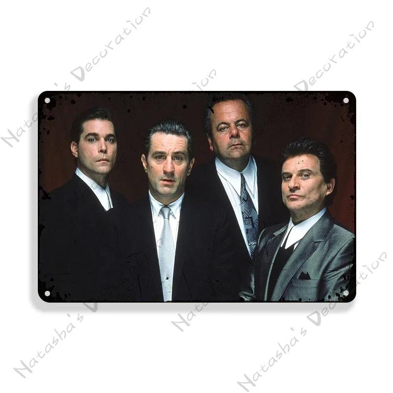 1990 American Movie Goodfellas Metal Tin Sign Vintage Metal Poster Home Bar Metal Signs Garage Metal Plate Retro Wall Decor
