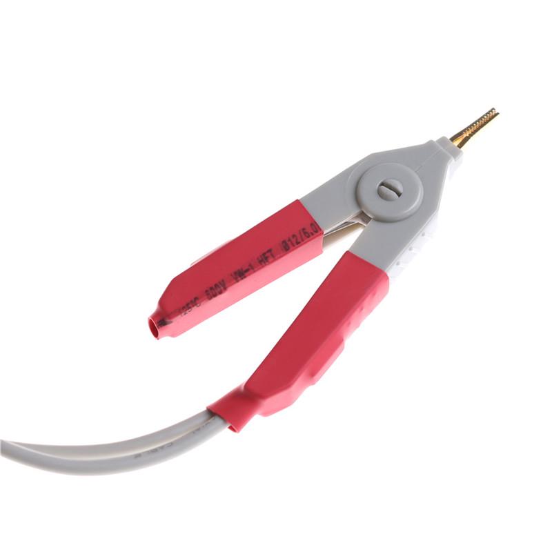 2X Lcr Meter Low Resistance Clip Leads Banana Plug For Terminal Kelvin Test