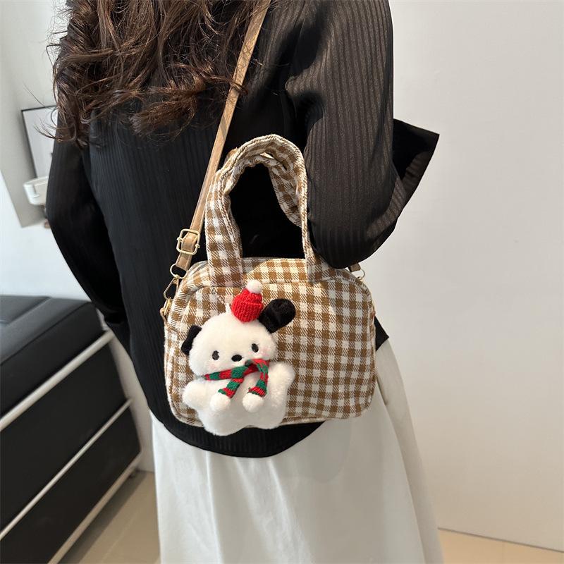 Trend Fashion Shoulder Winter 2025 New Popular Contrasting Bag Simple Oblique Span Niche Commuter Small Square Bag
