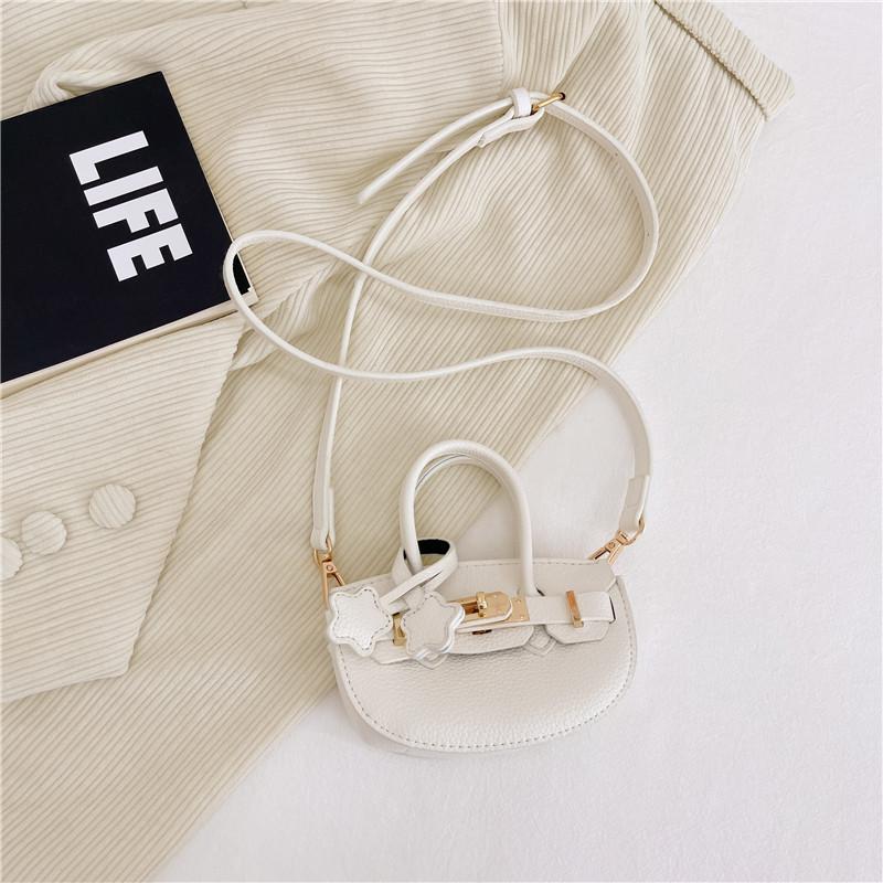 Stylish Mini Crossbody Pu Bag For Kids Chic Princess Coin Purse Accessory